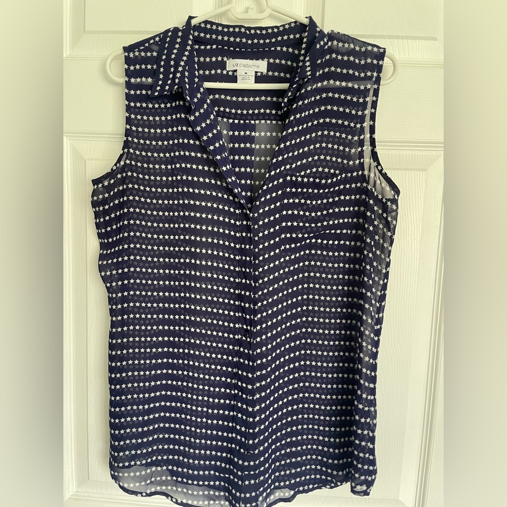 Liz Claiborne size Medium sleeveless blouse